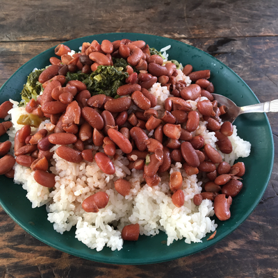 A typical meal at Mama Mzuka's Lunch Shack.  Lake Victoria Disability Centre | Musoma, Tanzania.