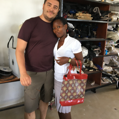 Kyle Reeser, with a P&O technician at LVDC.  Lake Victoria Disability Centre | Musoma, Tanzania.