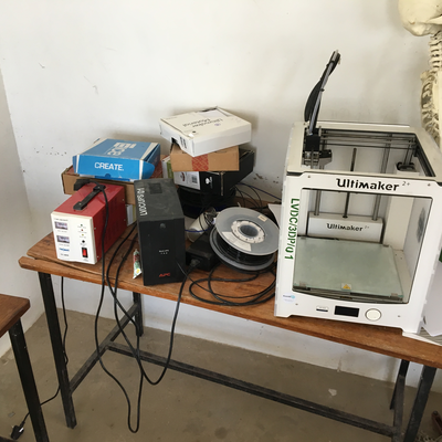3D printing corner in the P&O workshop at LVDC.  Lake Victoria Disability Centre | Musoma, Tanzania.