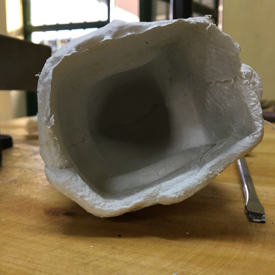 A negative cast of a residual limb created by Roberto Postelmans. 
 HVP-Gatagara | Gatagara, Rwanda.  