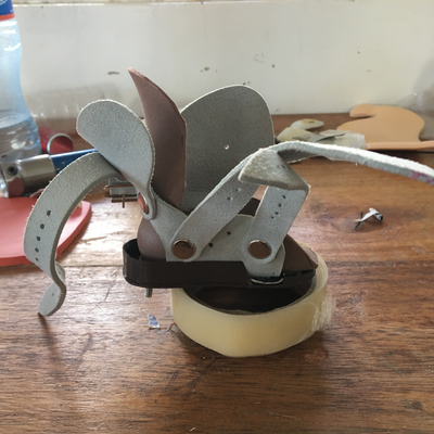 Assembled 3D printed foot abduction brace boot.  Lake Victoria Disability Centre | Musoma, Tanzania.