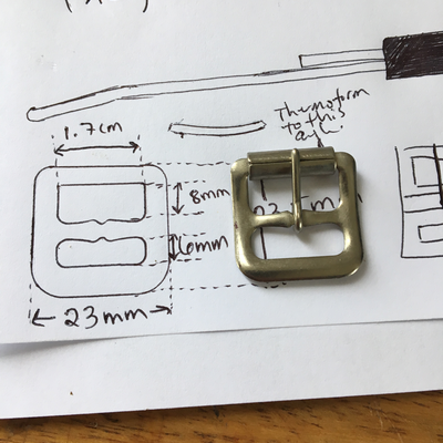 Buckle from off-the-shelf foot abduction brace.  Lake Victoria Disability Centre | Musoma, Tanzania.  
