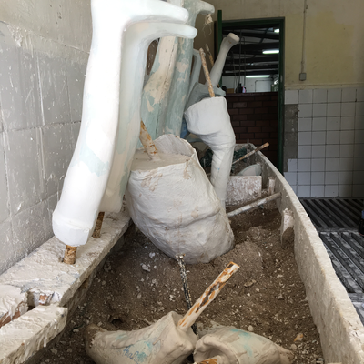 Plaster casts in the P&O workshop at HVP-Gatagara.  HVP-Gatagara | Gatagara, Rwanda.  