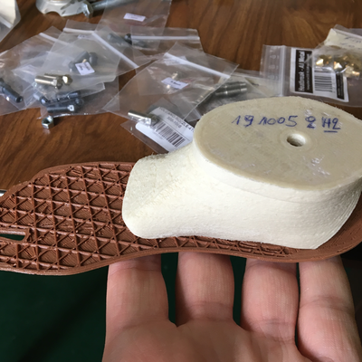 Insert for 3D printed prosthetic foot, made of glass fiber impregnated nylon.  HVP-Gatagara | Gatagara, Rwanda.  