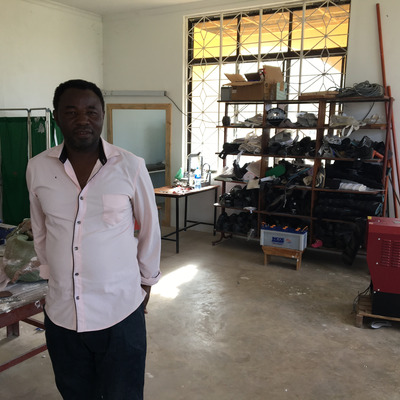 Bob, a P&O technician at LVDC int he P&O workshop.  Lake Victoria Disability Centre | Musoma, Tanzania.