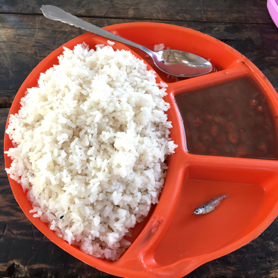 A typical meal as Mama Mzuka's Lunch shack.  Lake Victoria Disability Centre | Musoma, Tanzania.