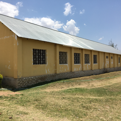 The Lake Victoria Disability Centre Campus consisted of many yellow buildings with corrugated metal roofs, all built and maintained by LVDC staff.  Lake Victoria Disability Centre | Musoma, Tanzania.