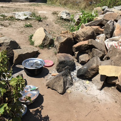 The outdoor kitchen at Mama Mzuka's Lunch Shack.  Lake Victoria Disability Centre | Musoma, Tanzania.