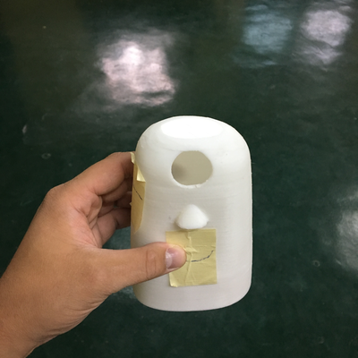 3D printed soft socket, as part of 3-piece prosthetic device designed by Roberto Postelmans.  ORTHOLAB | Gatagara, Rwanda.