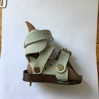 Assembled 3D printed foot abduction brace boot.  Lake Victoria Disability Centre | Musoma, Tanzania.