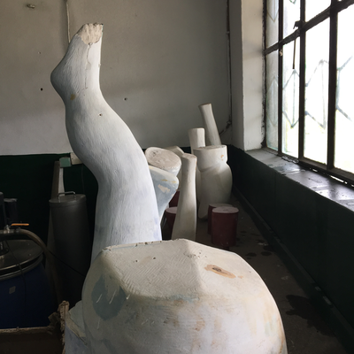 A plaster cast in the P&O workshop at HVP-Gatagara.  HVP-Gatagara | Gatagara, Rwanda.  