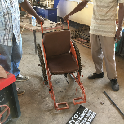 A custom wheelchair in the making at LVDC.  Lake Victoria Disability Centre | Musoma, Tanzania.