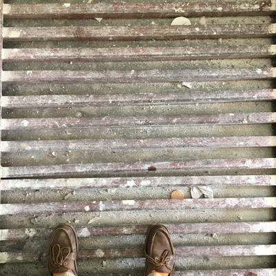 The floor of the plaster casting room.  HVP-Gatagara | Gatagara, Rwanda.  